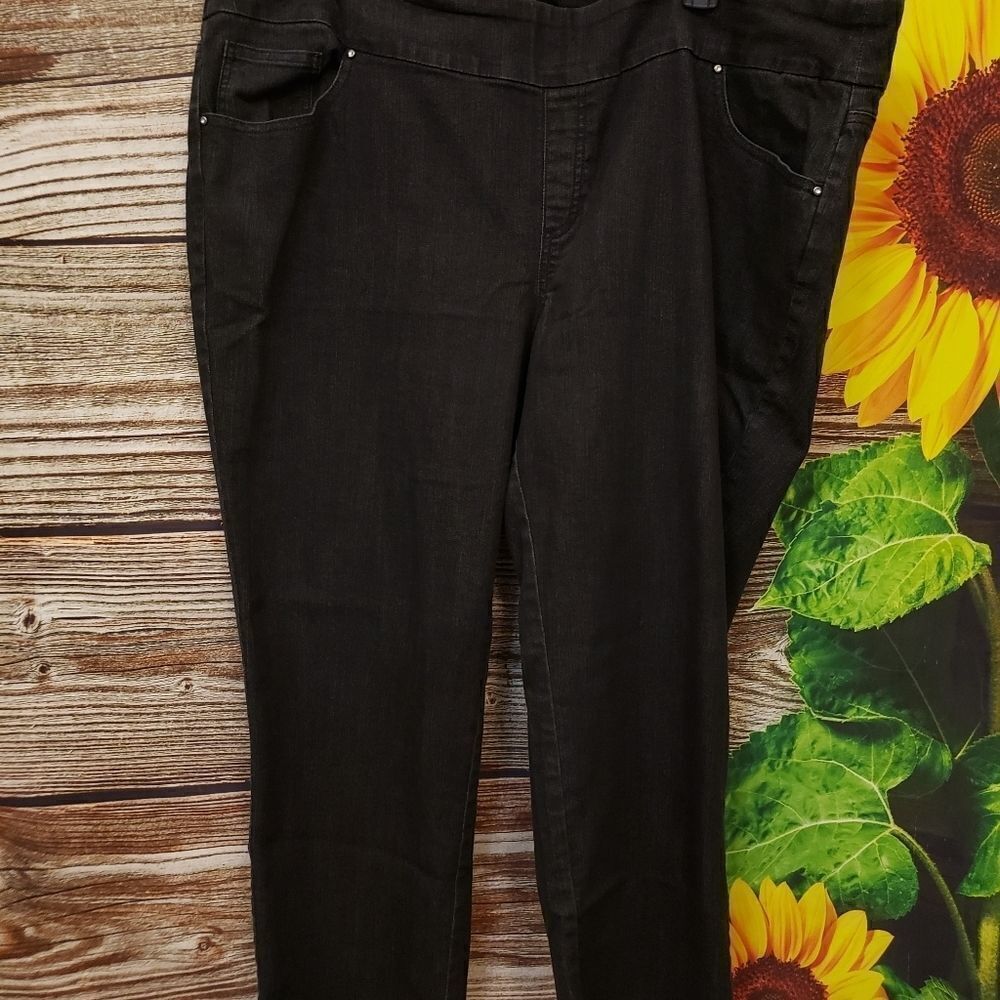 D & Co 26WP black jean leggings Pre-owned